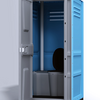 Туалетная кабина Toypek 01C в собранном виде синий цвет