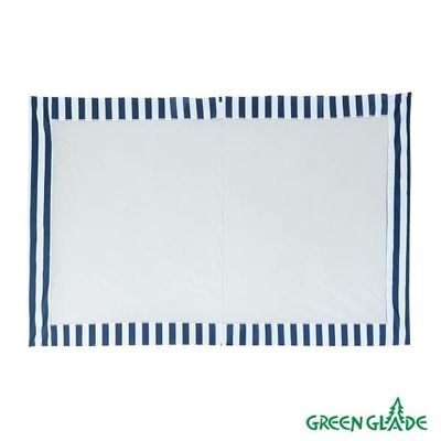 Стенка для садового тента Green Glade 1,95х2,95м полиэстер с москитной сеткой синяя 4140