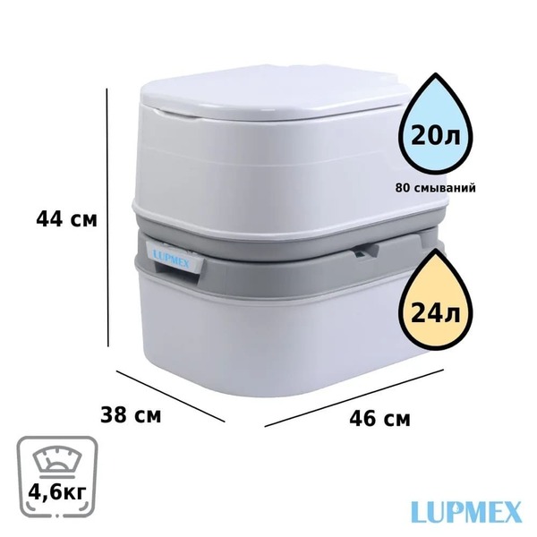 Биотуалет для дачи LUPMEX 79002 с индикатором