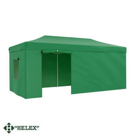 Тент-шатер быстросборный Helex 4366 3x6х3м полиэстер зеленый