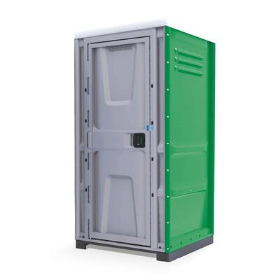 Туалетная кабина Toypek 02С в собранном виде зелёный цвет