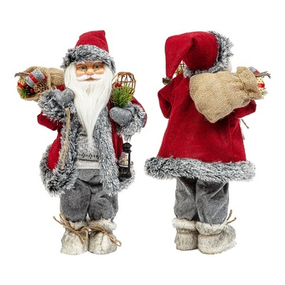 Фигурка Дед Мороз 46 см (красный/серый) Артикул: M1642 новогоднее украшение