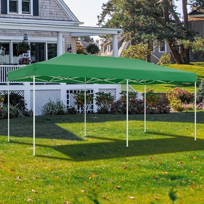 Тент-шатер быстросборный Helex 4366 3x6х3м полиэстер зеленый
