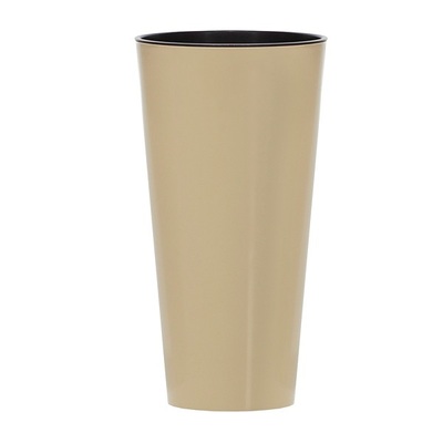 Кашпо для цветов Prosperplast Tubus Slim Shine 27+15л, кофе Артикул: DTUS300S-7502U